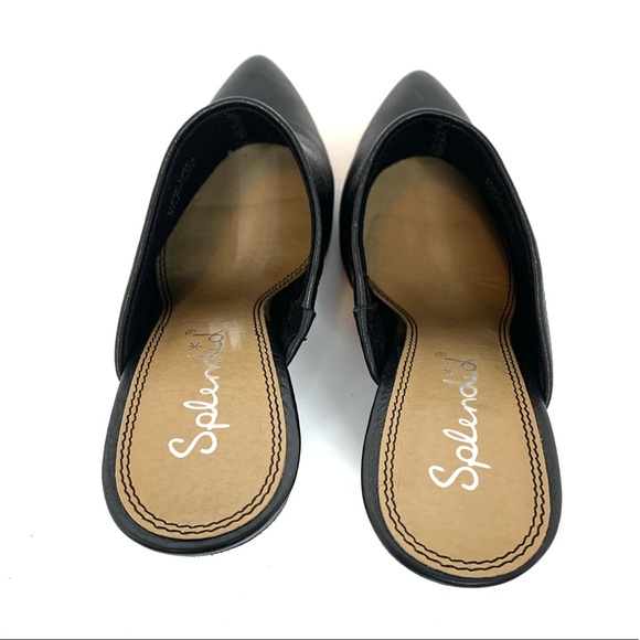 ❗️S O L D❗️◾️SPLENDID Black Pebbled Leather Mule - Picture 7 of 13